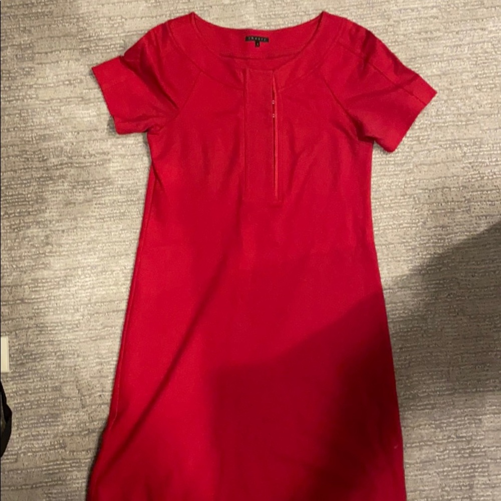 Theory red dress